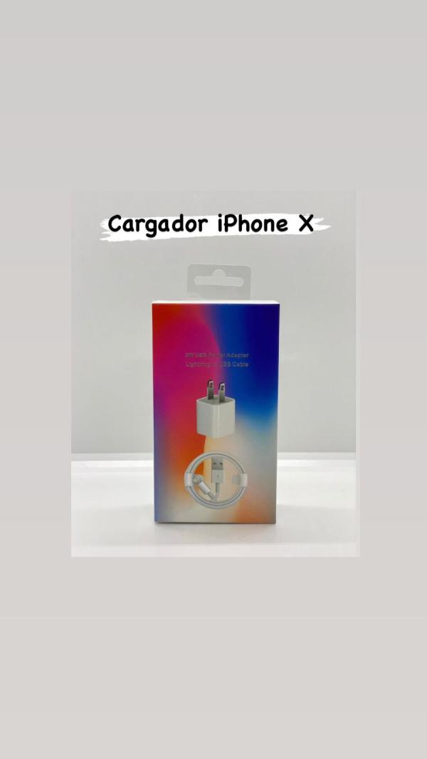 Cargadores Iphone X Caja Colores