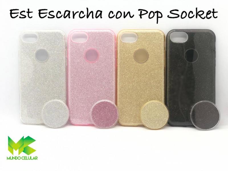 Estuches Escarchado Pop Socket (Surtido)