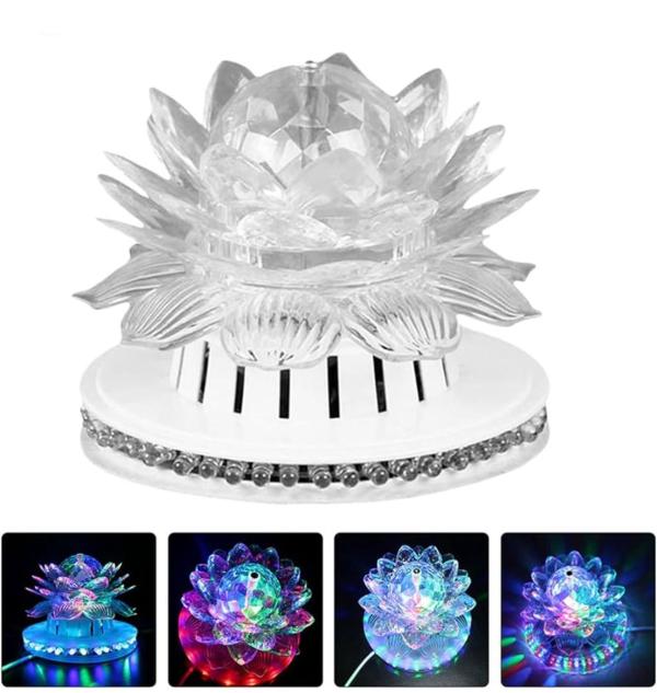 Luz Flor de Loto Giratoria