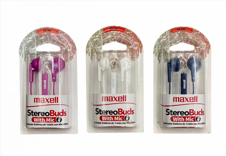 Audifono Maxell Stereo Buds Blanco