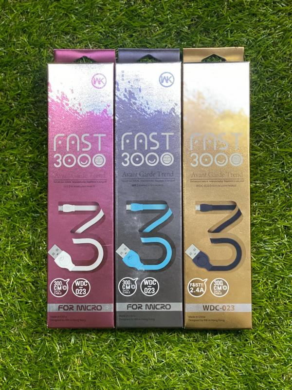 Cable V8 WDC023 3m 2.4A
