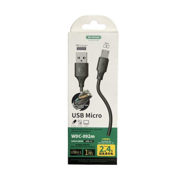 Cable V8 1m 2.4 mAh WDC092m