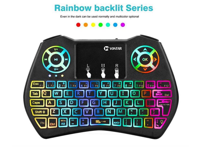 Teclado Mini Bluetooth Retroiluminado 2