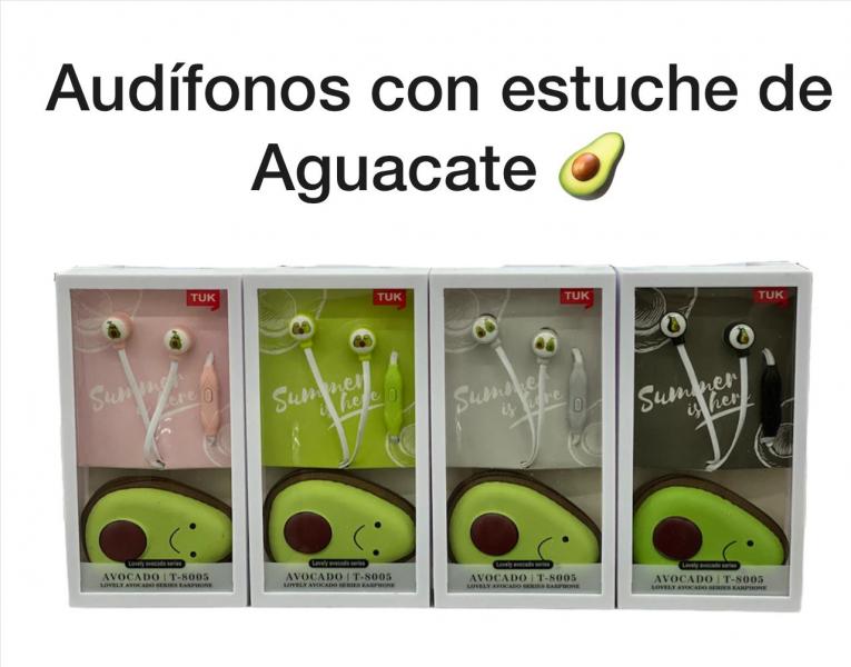 Audífono Con Estuche de Aguacate T8005