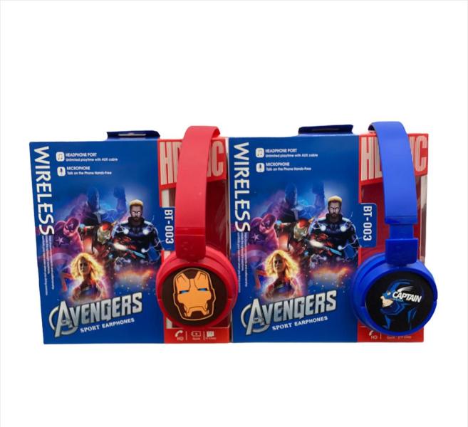 Audífonos Bluetooth Diadema Personajes