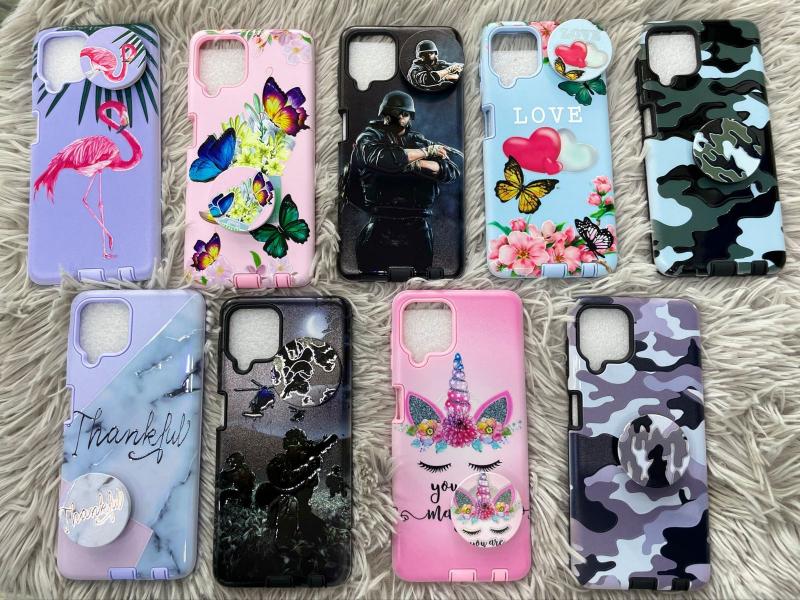 Estuche Decorado + Pop Socket A22