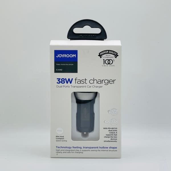 Adaptador Auto C-A42 USB/Tipo C 38w