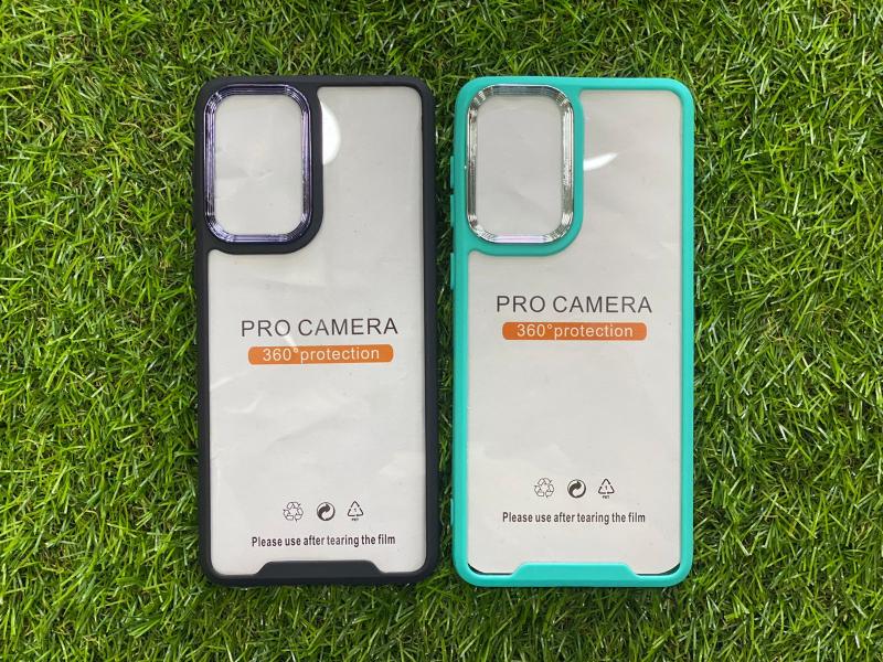 Estuche Transparente Borde Color 2 en 1