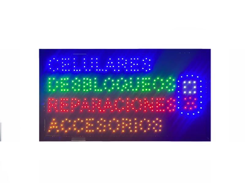 Letrero led desbloqueos-reparaciones y accesorios