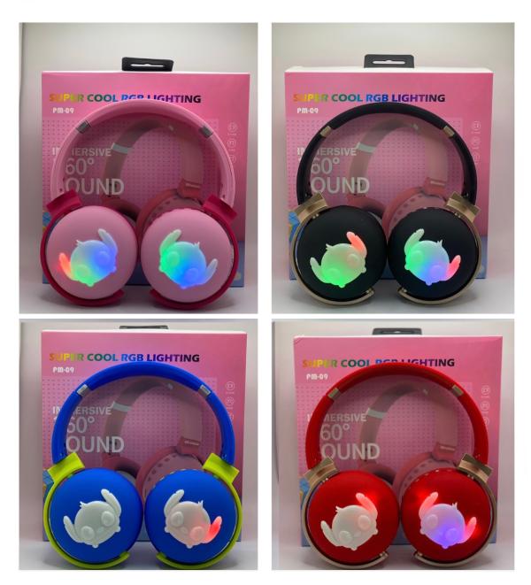 Audifono diadema Bluetooth stitch PM-09