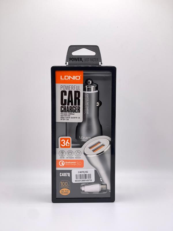 Cargadores Carro Ldnio C407 Lightning 36w
