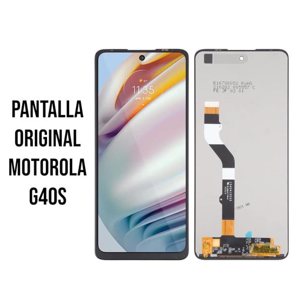Pantalla Motorola G40s Original Negro