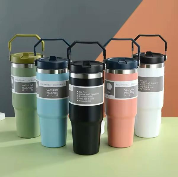 Termo Colores 900ml con agarradera J-326