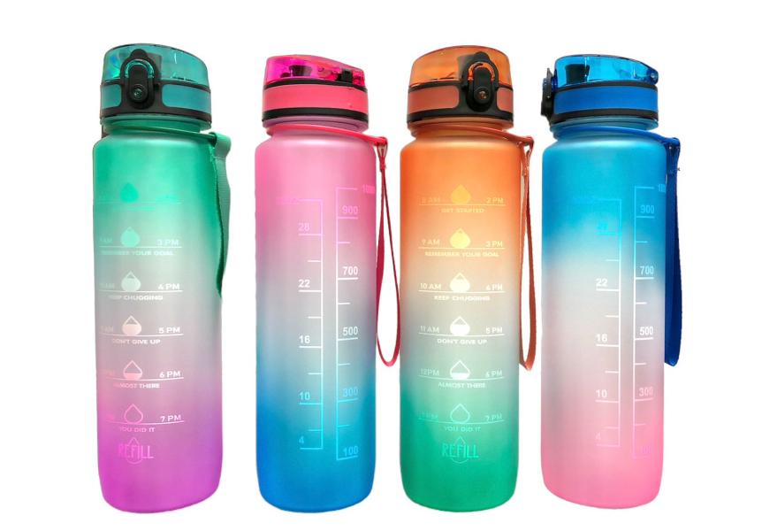 Botella Motivacional Colores Claros EYUN 1L