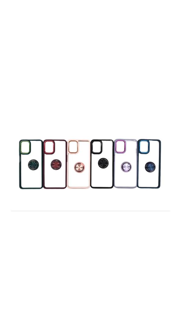 Estuche Transparente Color con Anillo