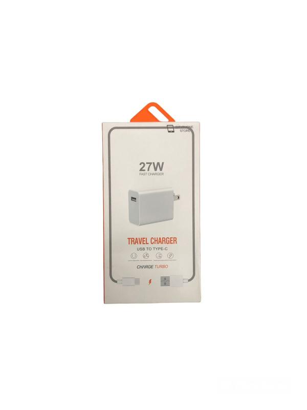 Cargador Carga Rápida USB a Tipo-C 27W