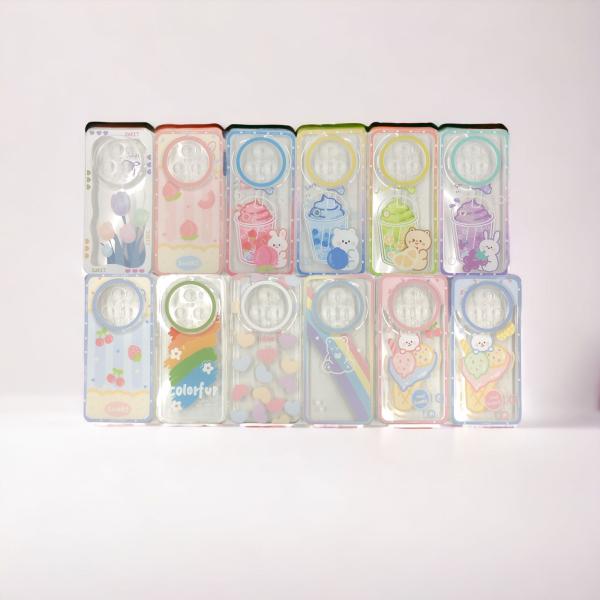 Estuches Decorado Transparente + Protector de Camara