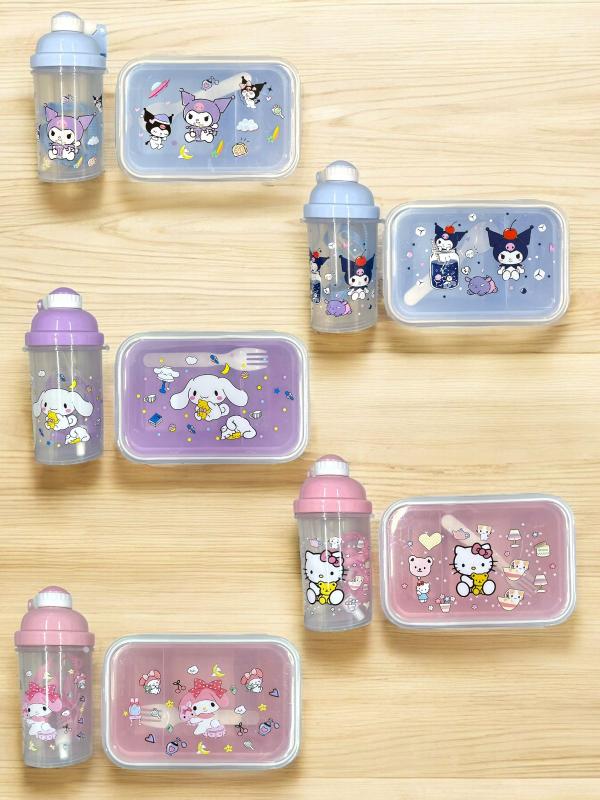 Set Taza/Botella Transparente con fondo 500ML 4668