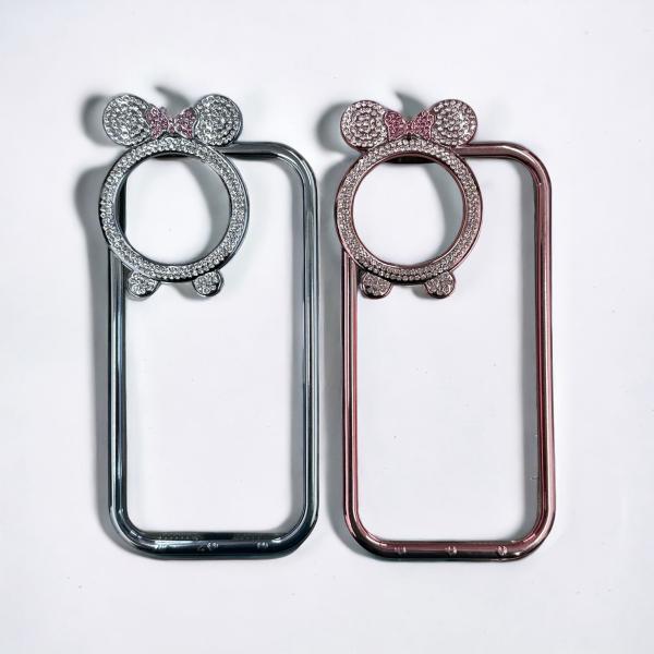 Estuche Transparente Borde Camara Perlado