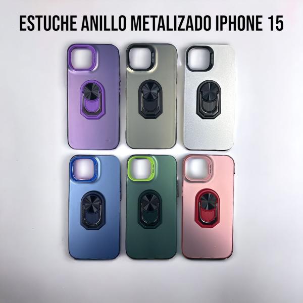Estuche Metalizado con Anillo