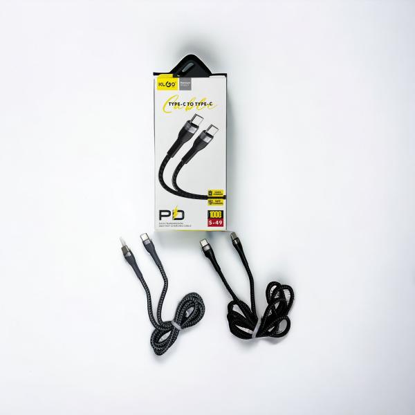 Cable KLGO S-49 Tipo-C a Tipo-C 1m