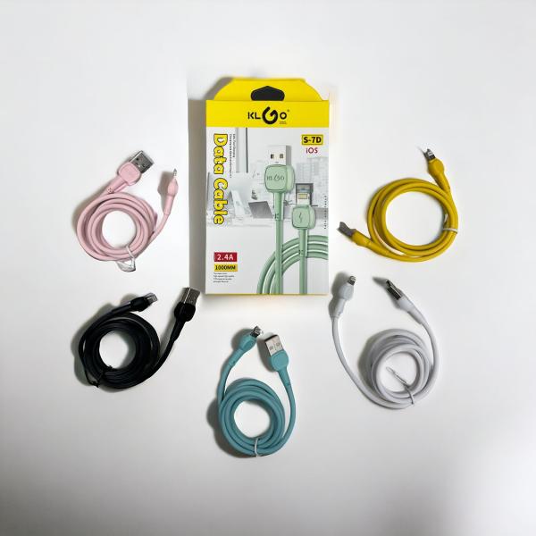 Cable KLGO S-7D USB a Lighting 1m 2.4A