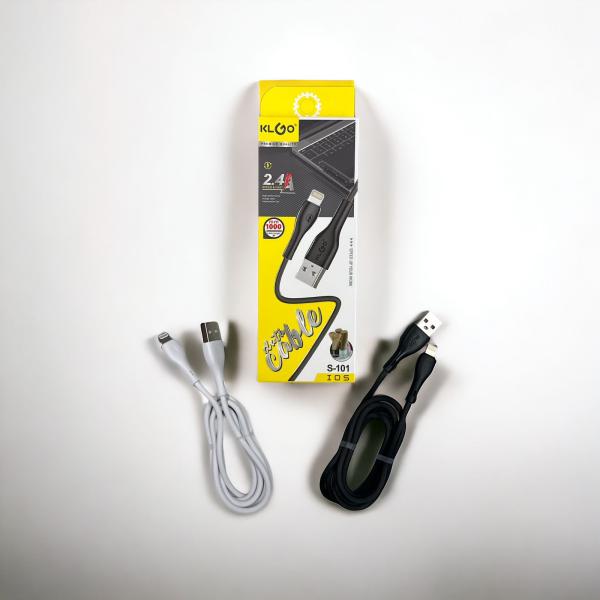 Cable KLGO S-101 USB a Lighting 1m 2.4A