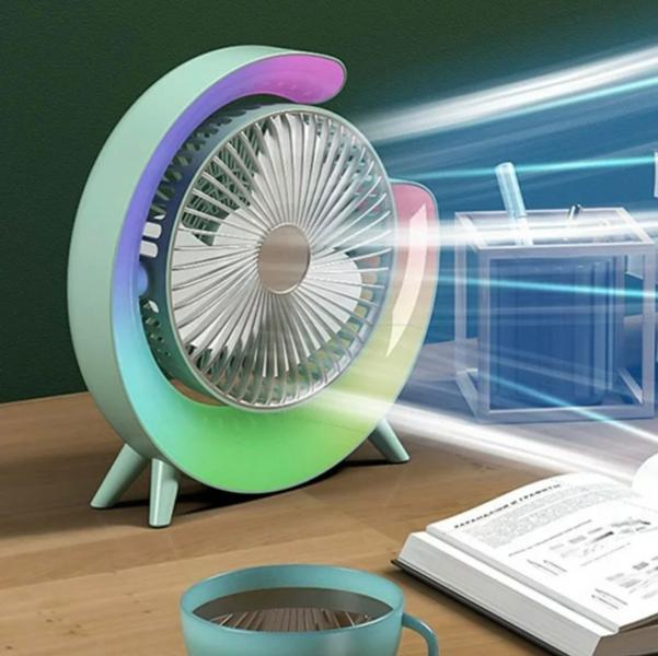 Ventilador Escritorio con Luz LED