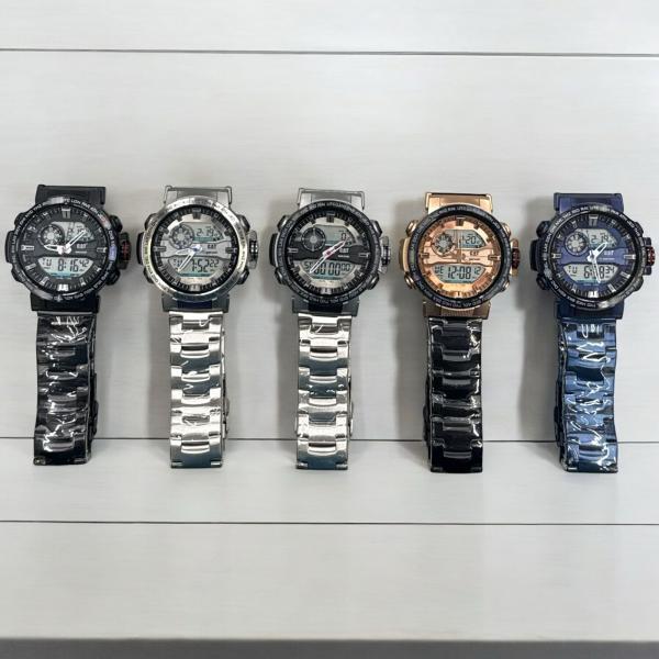 Reloj Metalico Doble Hora