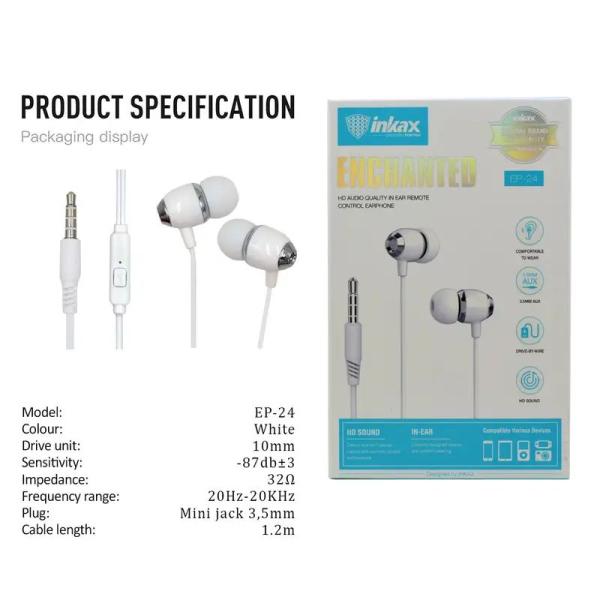 Audífonos de Cable Inkax EP-24