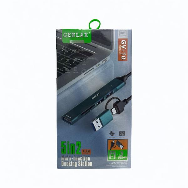 Adaptador HUB Gerlax GV-10 5 en 2