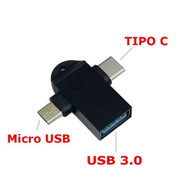 Otg USB a Tipo C y V8