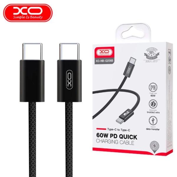 Cable Tipo-C a Tipo-C 1m 60w XO-NB-Q206B