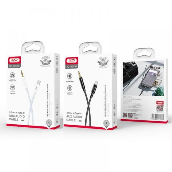 Cables Auxiliar 3.5 a Tipo-C XO-R211B Blanco