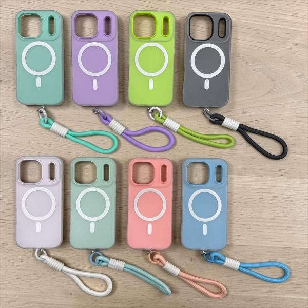 Estuche Silicon Magsafe con Correa