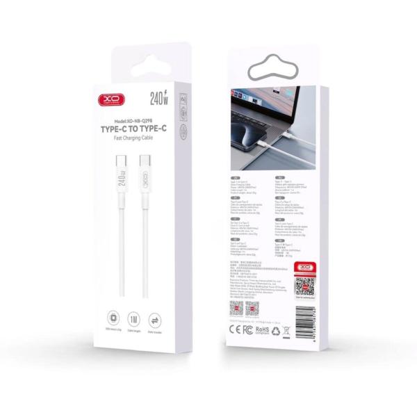 Cable Tipo-C a Tipo-C 1m 240w XO-NB-Q298