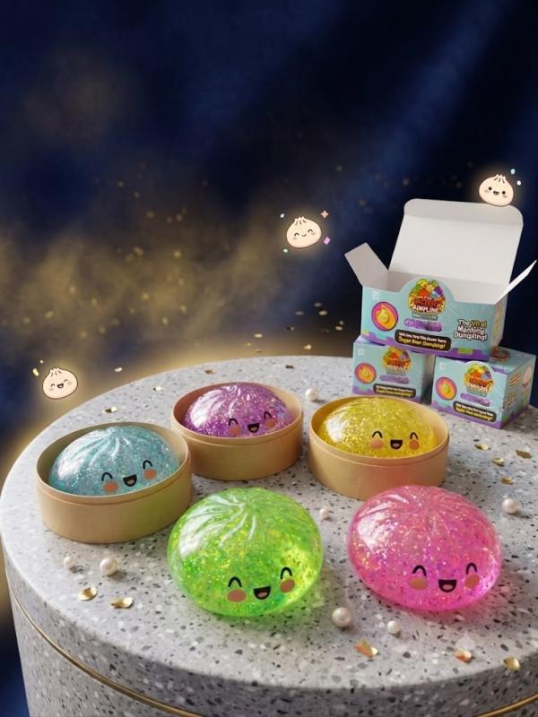 Dumplings Squishy Glitter