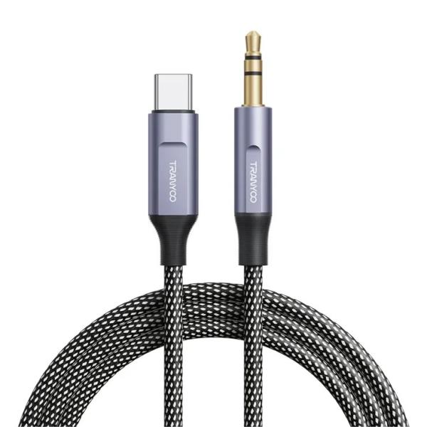 Cable Auxiliar 3.5 a Tipo-C Tranyoo T-E14